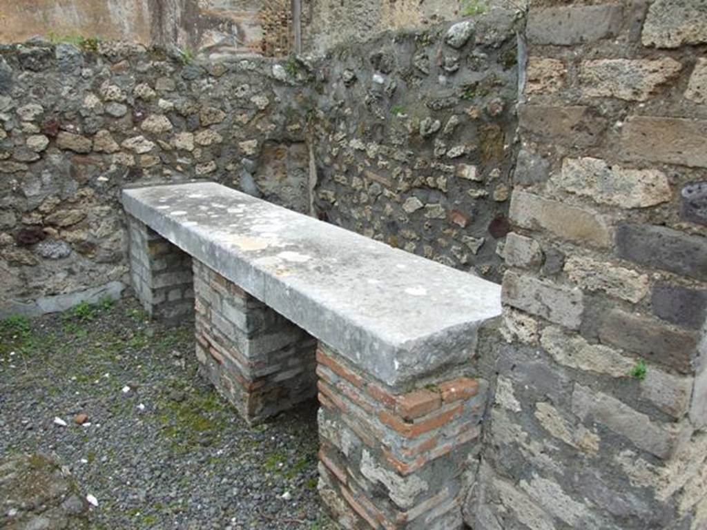 VII.14.5 Pompeii. March 2009. Room 21. Marble table.