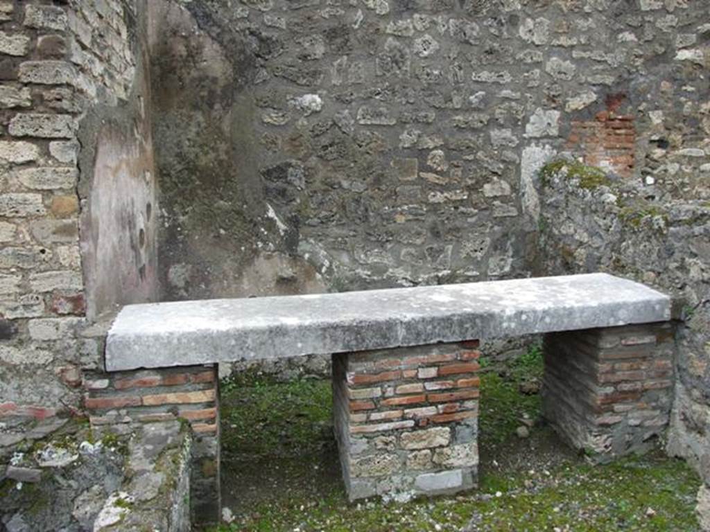 VII.14.5 Pompeii. March 2009. Room 21. Marble table.