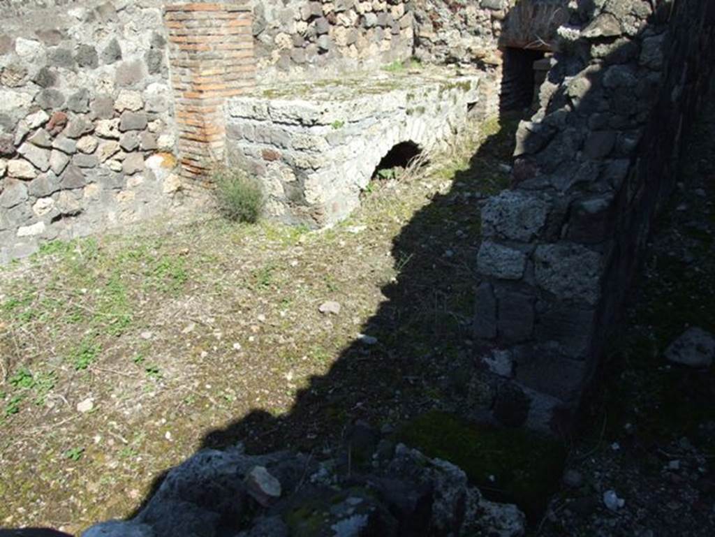 VII.15.2 Pompeii. March 2009. Kitchen. Hearth.
