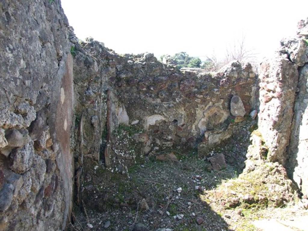 VII.15.2 Pompeii. March 2009. Caldarium. West wall.