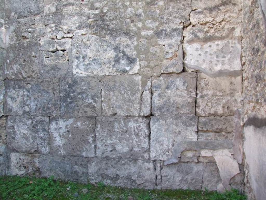 VII.15.13 Pompeii. December 2007. South wall of room in south east corner of Atrium.