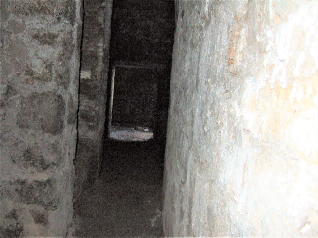 VII.15.16 Pompeii. May 2006. Granary. Looking west along corridor Y, and along to room Z.