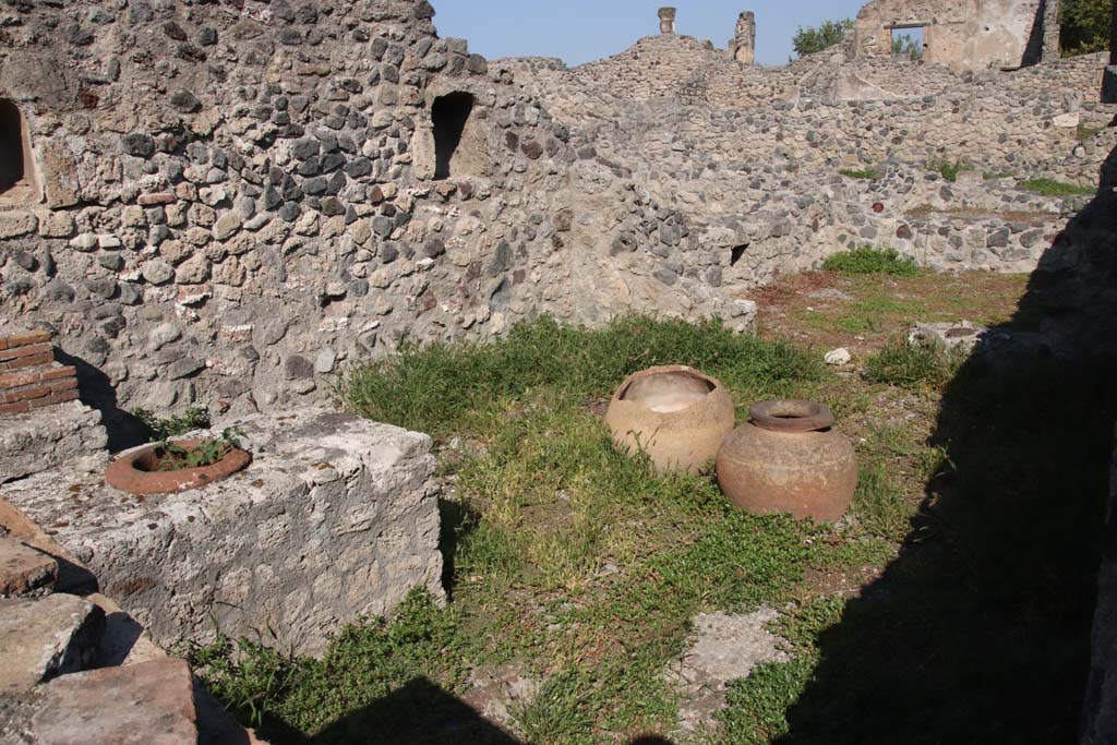 VII.16.7 Pompeii. September 2021. Looking north-west towards rear room. Photo courtesy of Klaus Heese.