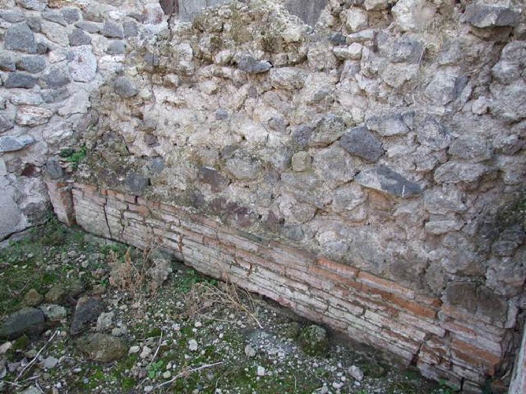 VII.16.15 Pompeii. December 2007. Room 11, west wall of middle cubiculum.