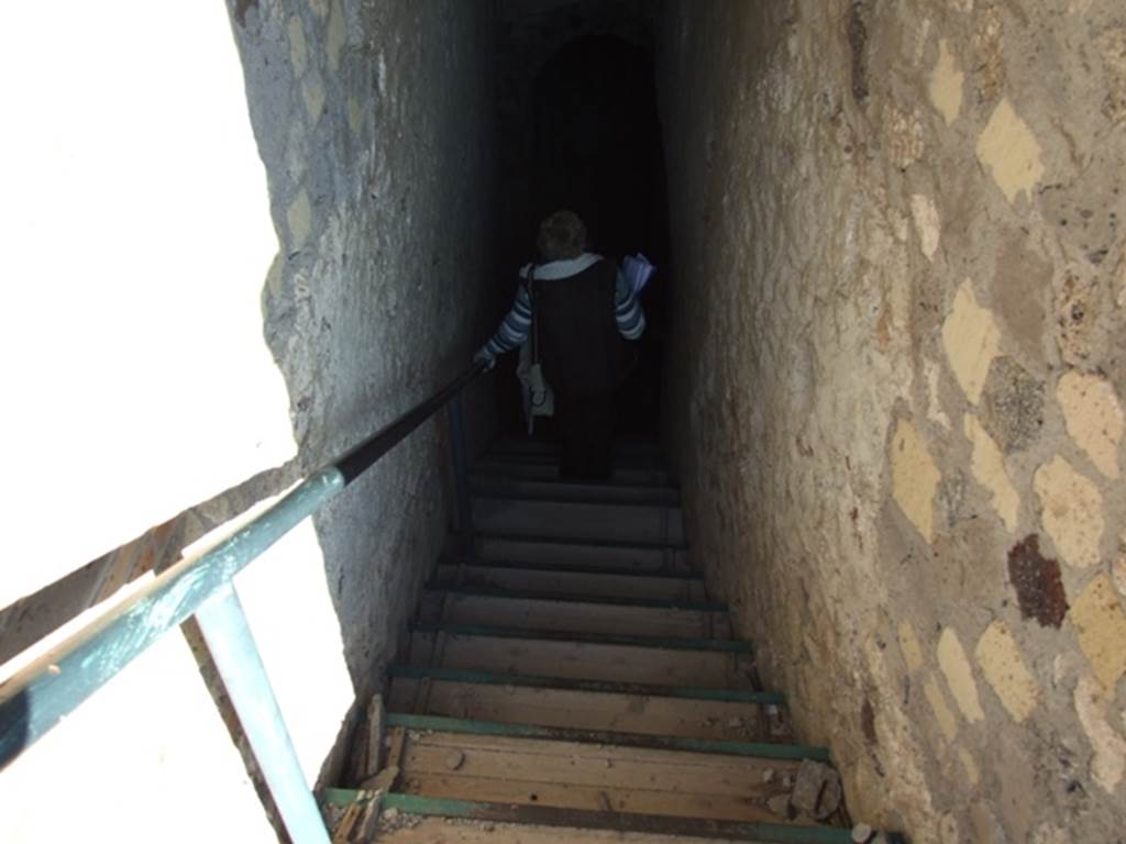VII.16.17-22 Pompeii.  December 2007. Staircase to lower levels..