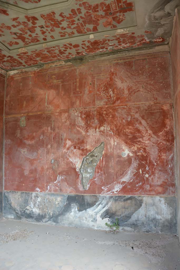 VII.16.22 Pompeii. October 2018 Oecus 48, looking towards east wall and ceiling.
Foto Annette Haug, ERC Grant 681269 DÉCOR.