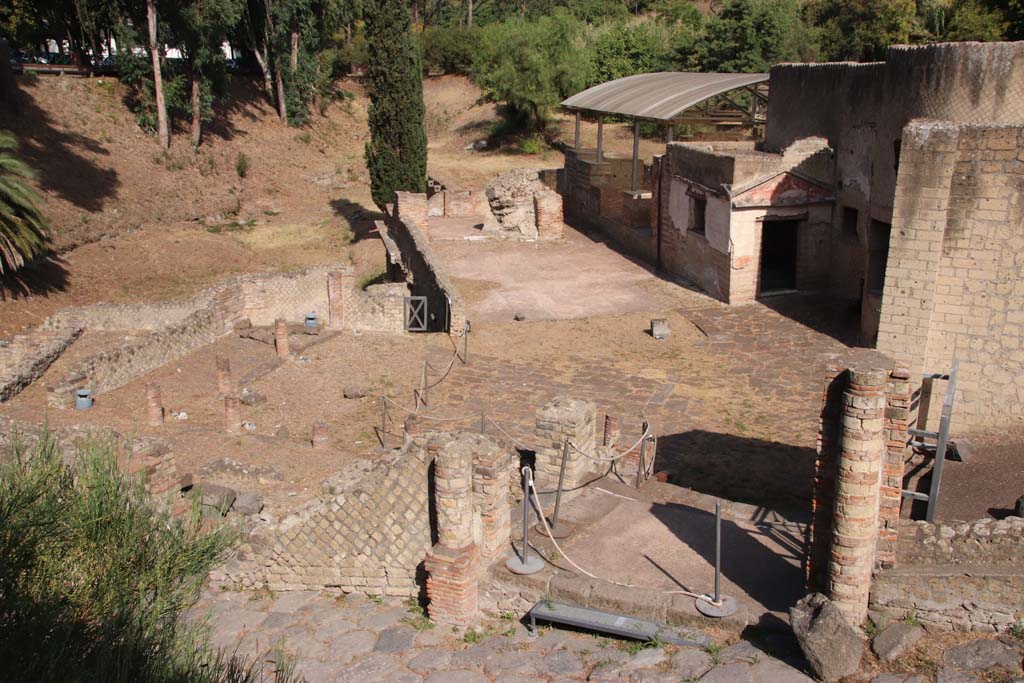 VII.16.a Suburban Baths. September 2019. Looking north to entrance doorway to courtyard C. Photo courtesy of Klaus Heese.