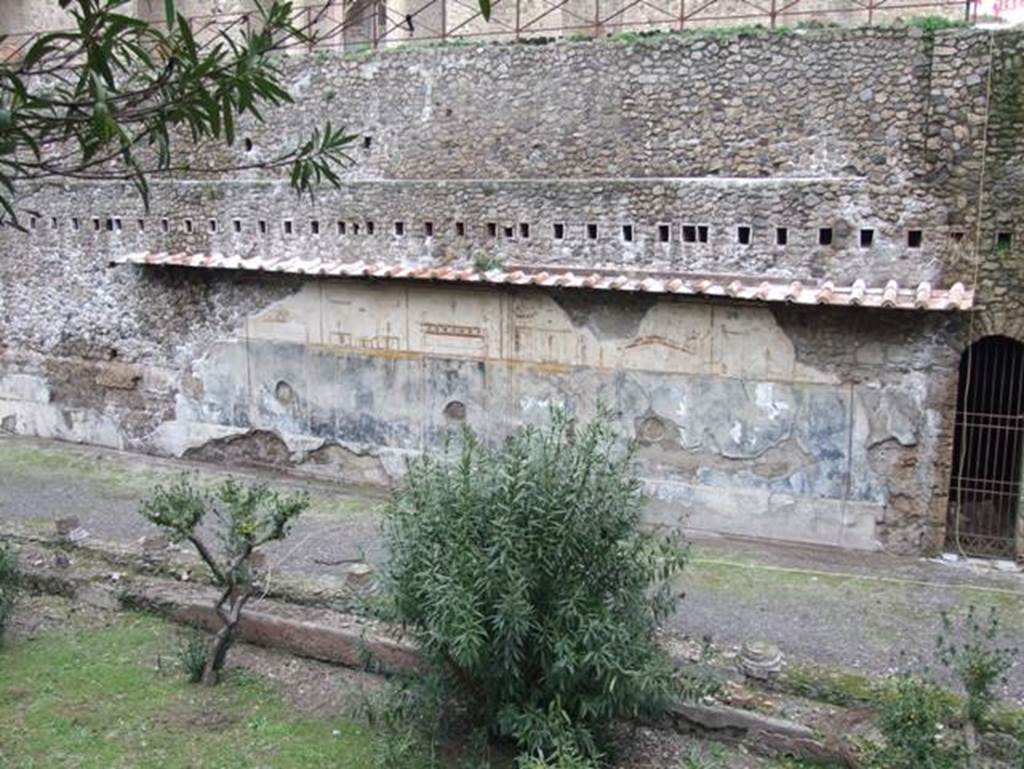 VIII.1.a Pompeii. Villa Imperiale. December 2007. North side of the portico. Painted plaster.
