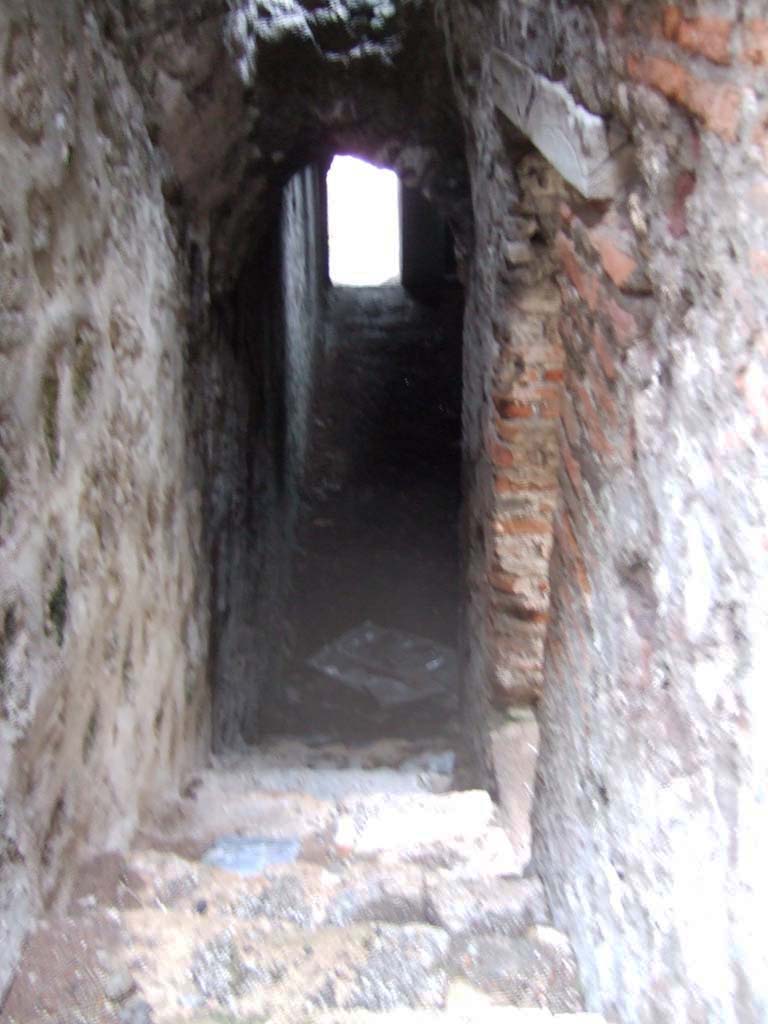 VIII.2.1 Pompeii. December 2005. Steps to lower level 1.