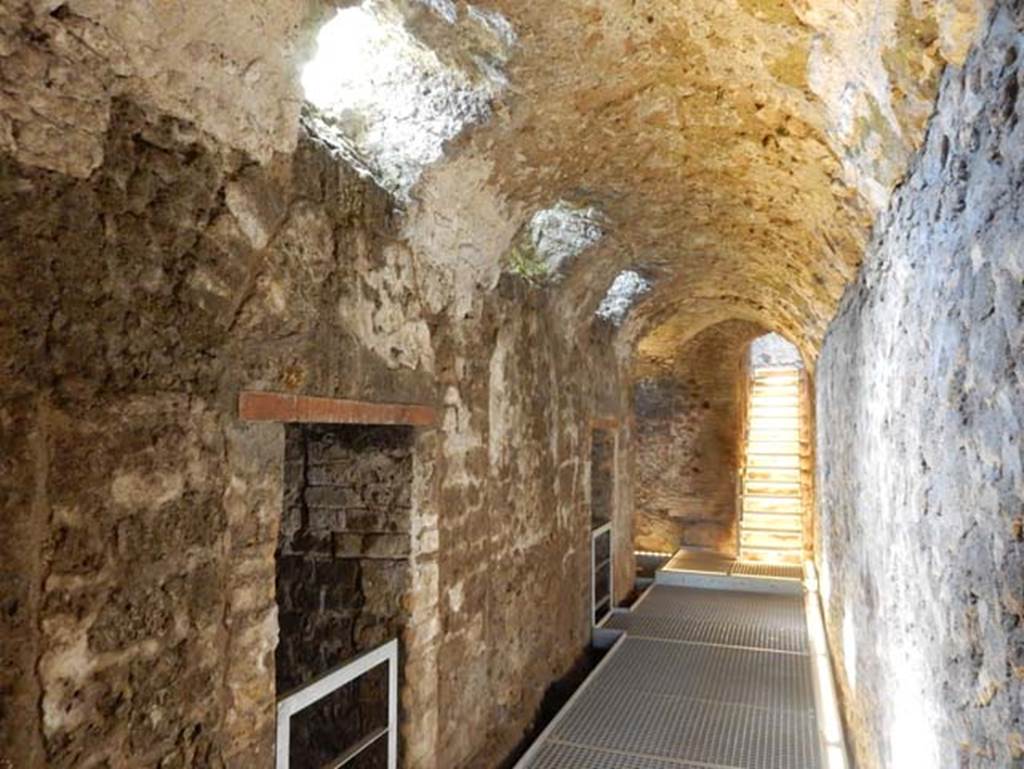 VIII.2.1 Pompeii. May 2018. Looking north along east corridor, from south end. Photo courtesy of Buzz Ferebee.