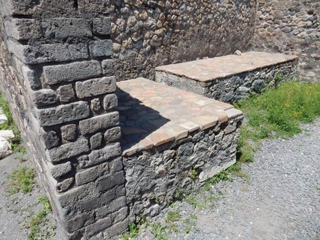 VIII.2.14 Pompeii. May 2018. Looking north-east from rear north-south passageway into kitchen doorway.
Photo courtesy of Buzz Ferebee.