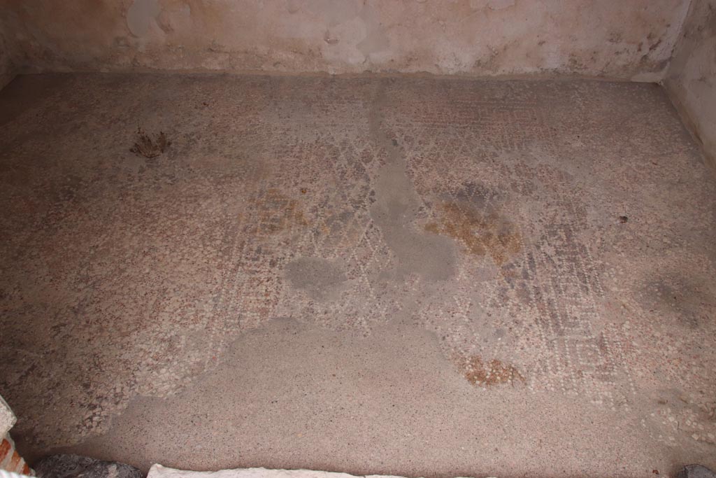 VIII.2.16 Pompeii. May 2024. Decorated floor in cubiculum. Photo courtesy of Klaus Heese.