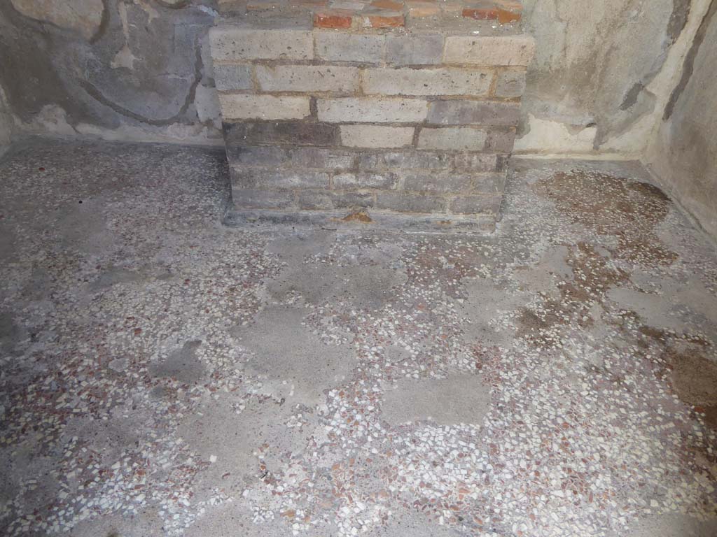 VIII.2.16 Pompeii. January 2017. Detail of flooring in room with household shrine.
Foto Annette Haug, ERC Grant 681269 DÉCOR