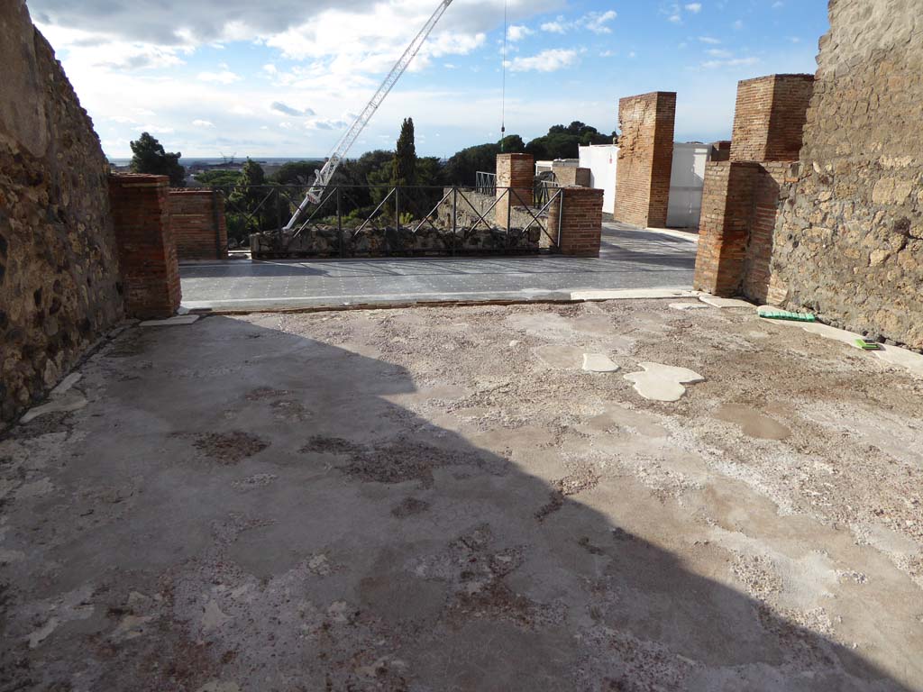 VIII.2.16 Pompeii. January 2017. Looking west across flooring in tablinum.
Foto Annette Haug, ERC Grant 681269 DÉCOR