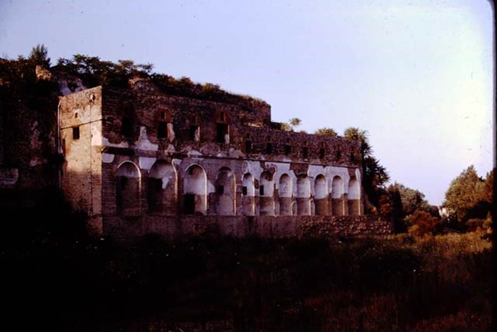 VIII.2.20 Pompeii. 1964. Rear of Sarno baths. Photo by Stanley A. Jashemski.
Source: The Wilhelmina and Stanley A. Jashemski archive in the University of Maryland Library, Special Collections (See collection page) and made available under the Creative Commons Attribution-Non Commercial License v.4. See Licence and use details.
J64f1743