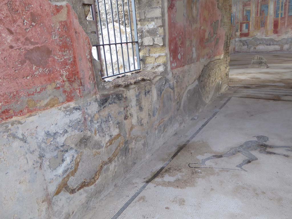 VIII.2.23 Pompeii. January 2017. Looking south along east wall of entrance corridor/fauces.
Foto Annette Haug, ERC Grant 681269 DÉCOR