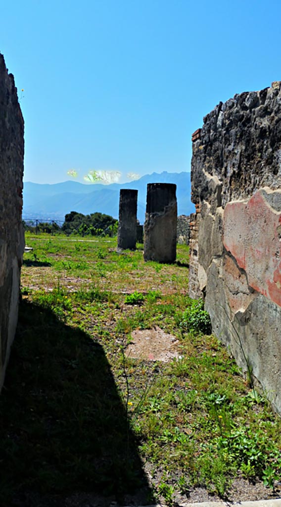 VIII.2.28 Pompeii. 2016/2017.
Looking south along west wall of entrance corridor. Photo courtesy of Giuseppe Ciaramella.