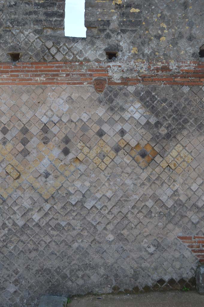 VIII.2.29 Pompeii. March 2018. 
Looking south to front wall between VIII.2.30, on left, and VIII.2.29, on right.
Foto Taylor Lauritsen, ERC Grant 681269 DÉCOR.

