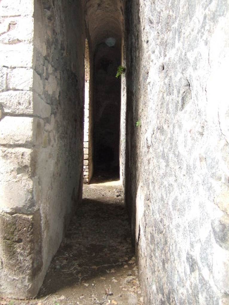 VIII.2.39 Pompeii. May 2006. First lower floor, corridor b’ leading west.