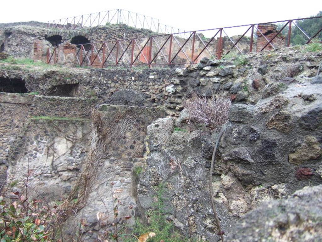 Rear of VIII.2.36 and VIII.2.37, Pompeii. December 2005. Looking north-west.