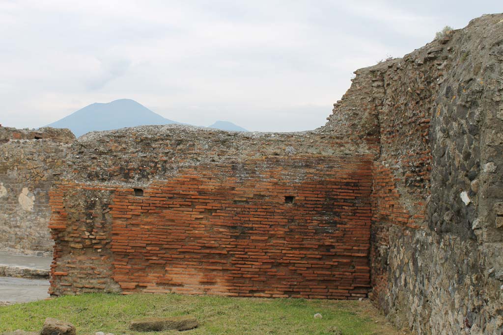 VIII.3.1 Pompeii. March 2014. North wall in north-east corner.
Foto Annette Haug, ERC Grant 681269 DÉCOR.