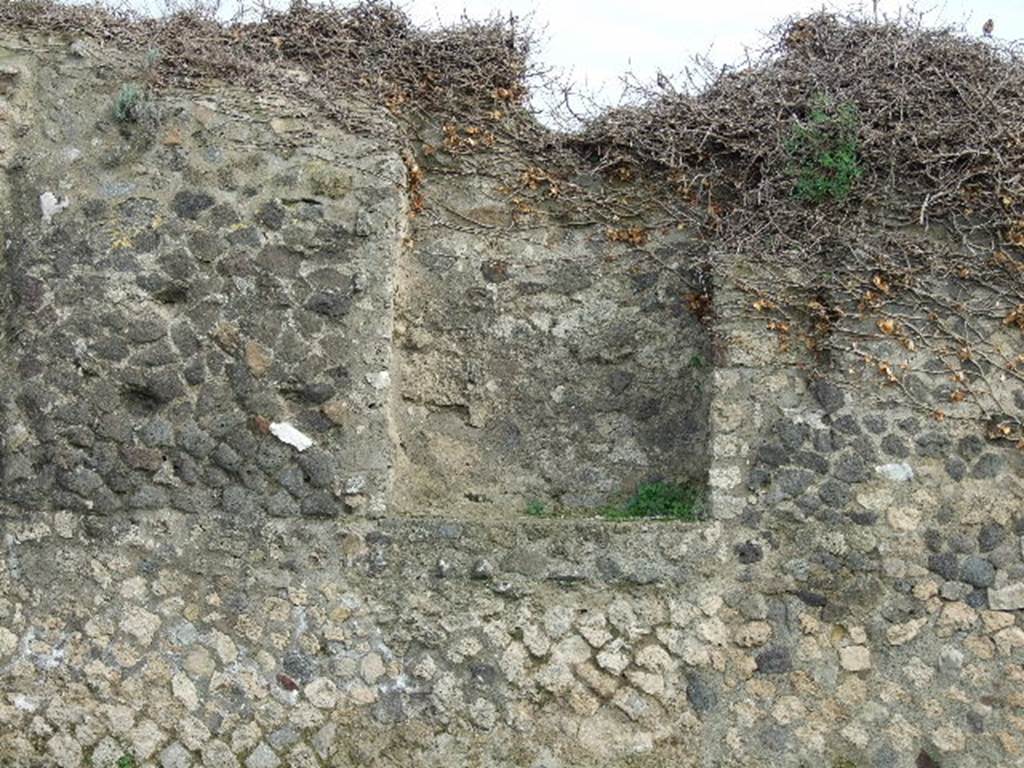VIII.3.1 Comitium. Sala delle Elezioni. Niche in east wall at north end..