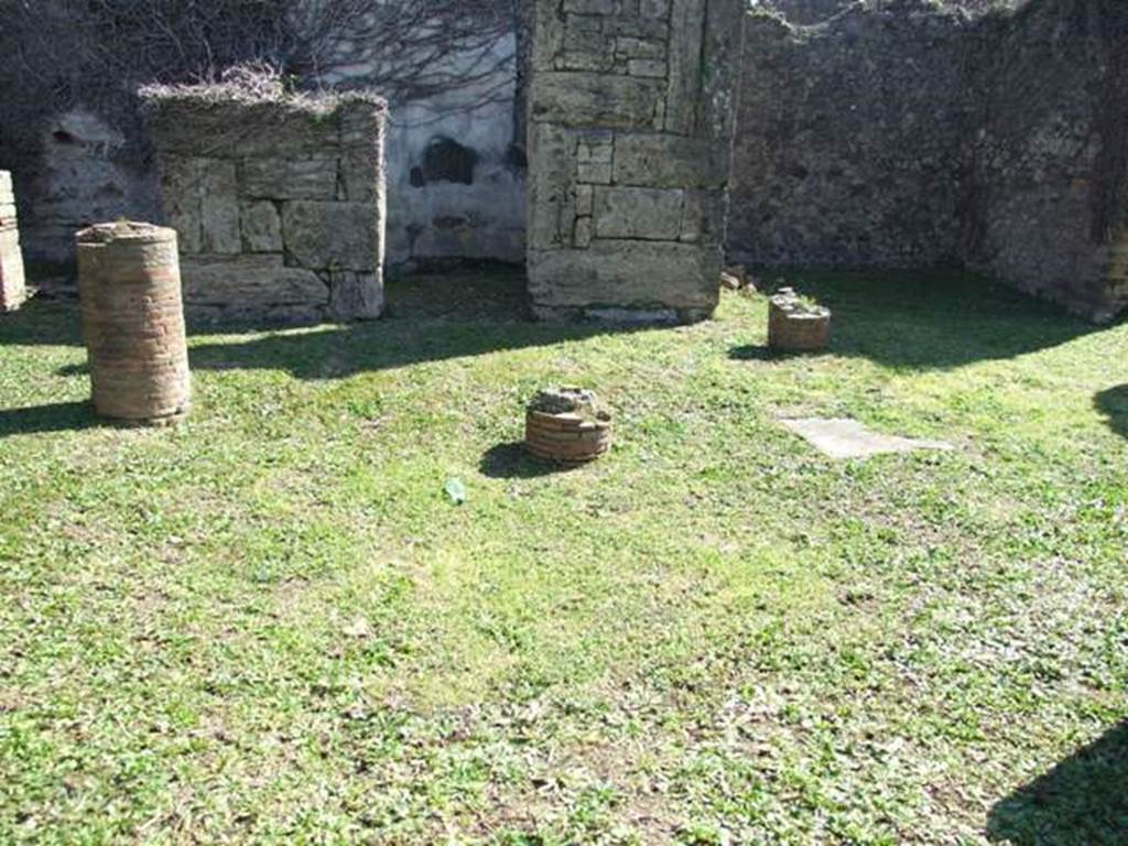 VIII.3.4 Pompeii. March 2009. Room 9. Atrium. Looking east across site of Impluvium.