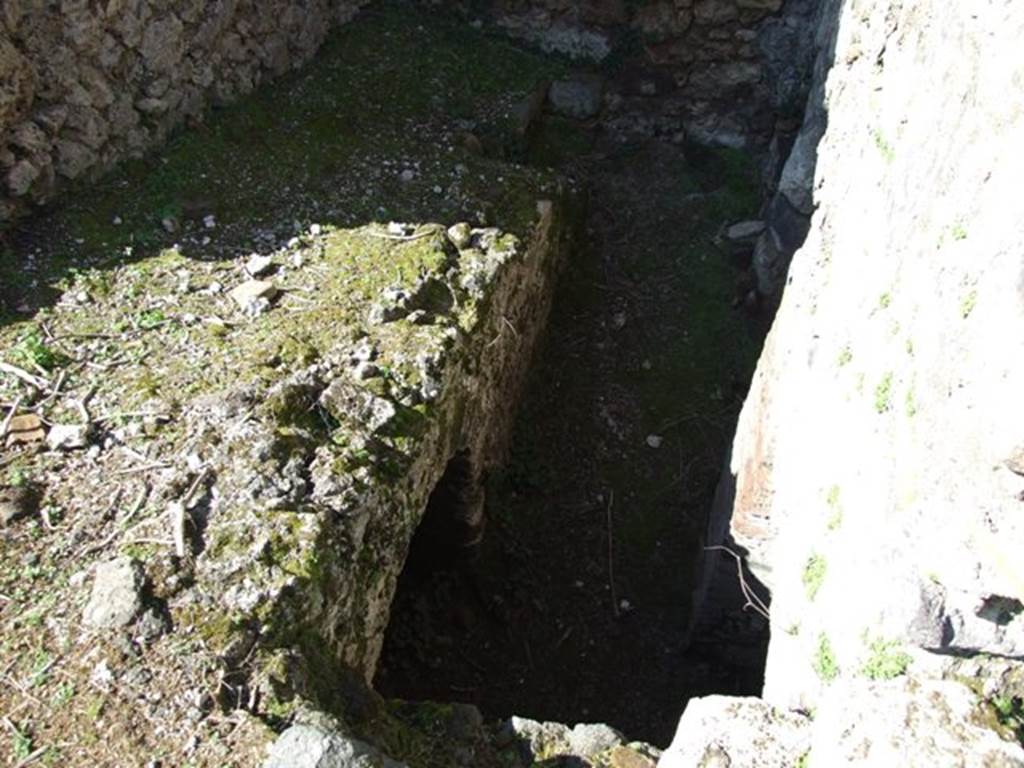 VIII.3.4 Pompeii. March 2009. Room 15. Second Kitchen, with Cellars below.