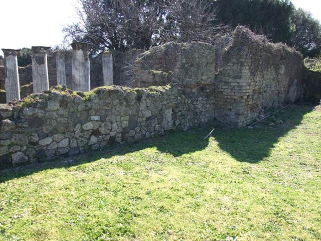 VIII.3.4 Pompeii. March 2009. Room 18. Rear garden area. Looking East.