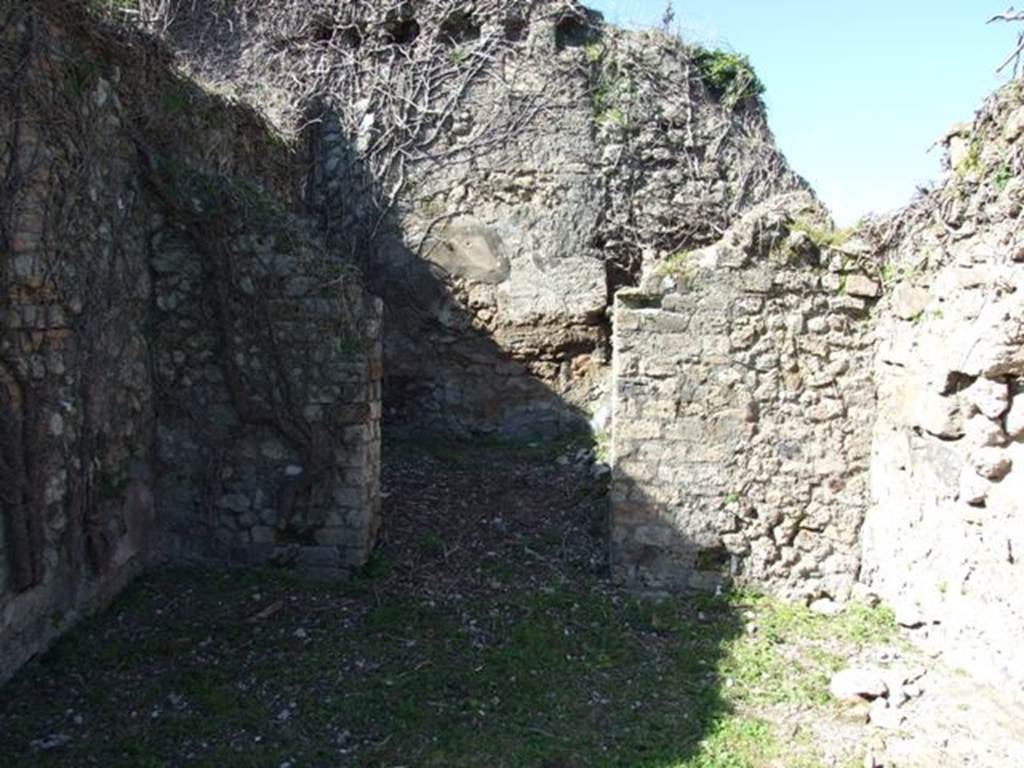 VIII.3.4 Pompeii. March 2009. Room 6, Ala, in foreground, and doorway to small room or cupboard, at rear.