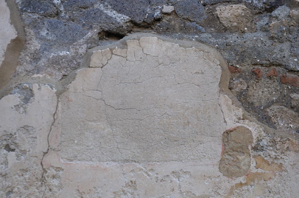 VIII.3.12 Pompeii. January 2024. Site of central painting on west wall. Photo courtesy of Domenico Esposito.