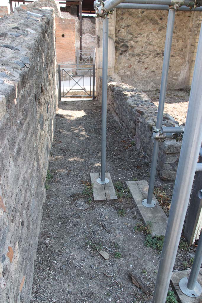 VIII.3.16 Pompeii. September 2021.
Looking south towards entrance doorway, on east side of peristyle. Photo courtesy of Klaus Heese.