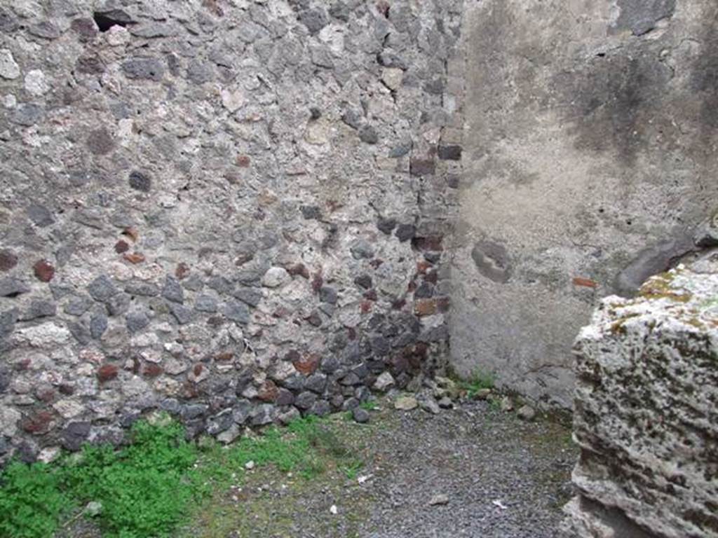 VIII.3.26 Pompeii. December 2007. South east corner of rear room.