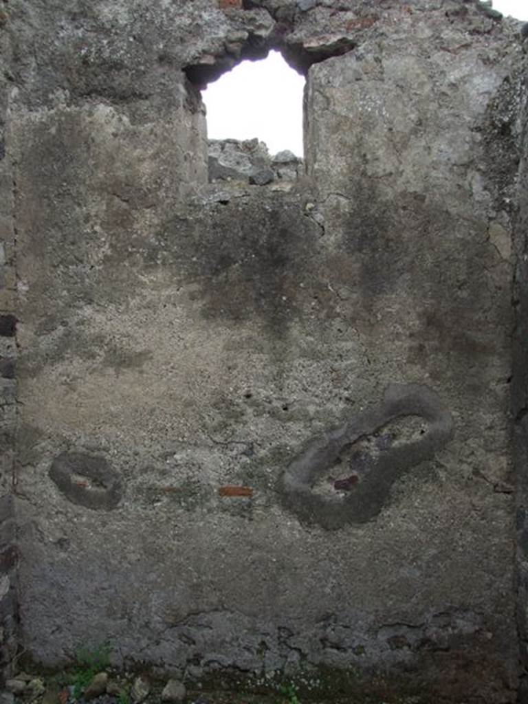 VIII.3.26 Pompeii. December 2007. South wall of rear room.