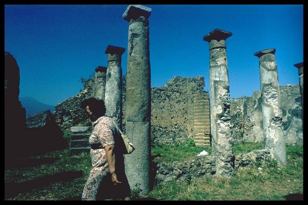 VIII.3.27 Pompeii. Looking north across peristyle, towards stairs to upper floor.
Photographed 1970-79 by Günther Einhorn, picture courtesy of his son Ralf Einhorn.