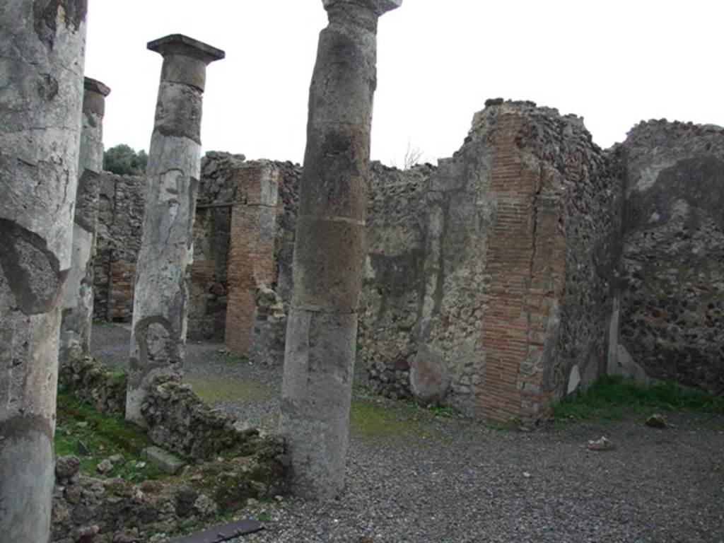VIII.3.27 Pompeii. December 2007. Looking south east across garden area.