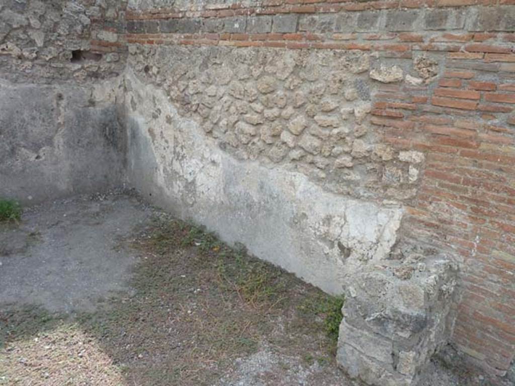 VIII.4.1 Pompeii. September 2015. West wall of rear room.