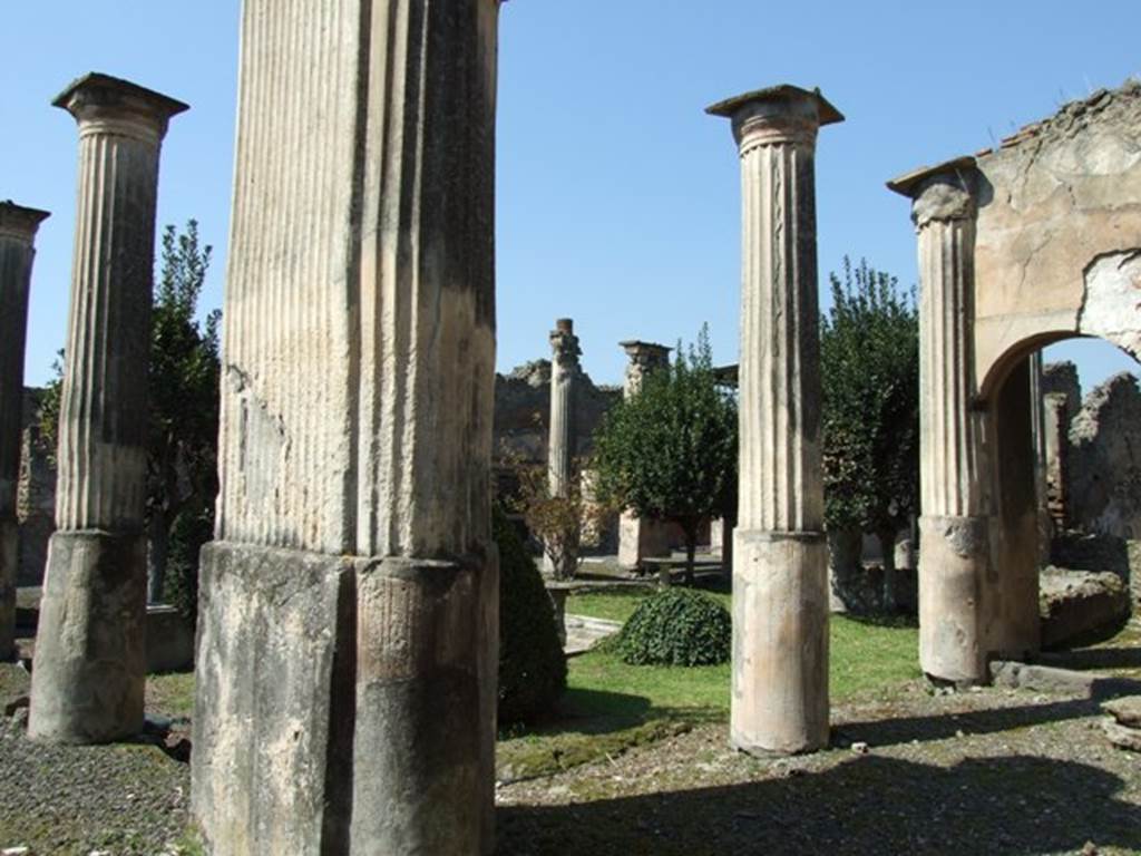 VIII.4.4 Pompeii. March 2009. Looking north west across garden.