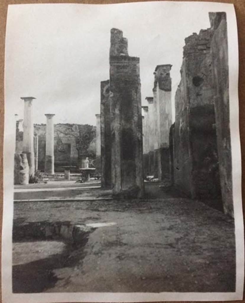 VIII.4.4 Pompeii. August 27, 1904. Looking south across atrium towards peristyle. Photo courtesy of Rick Bauer.