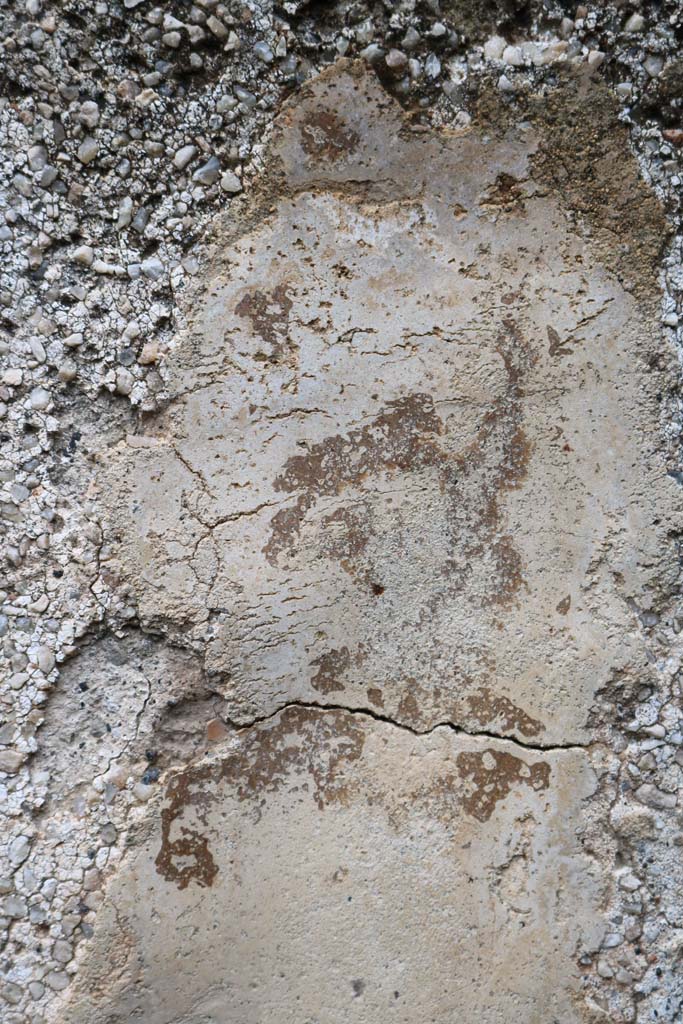 VIII.4.12, Pompeii. December 2018.
Detail of above remaining painted area. Photo courtesy of Aude Durand.