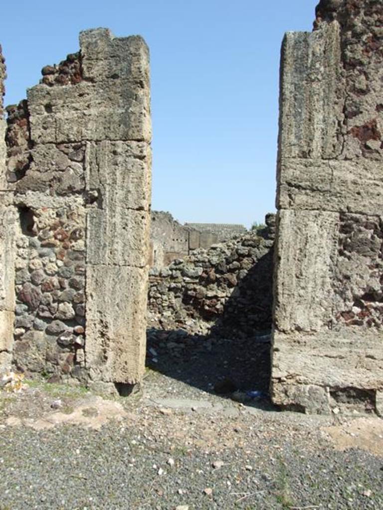 VIII.4.15 Pompeii. March 2009. Room 2. Doorway.