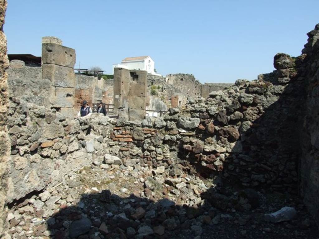 VIII.4.15 Pompeii. March 2009. Room 2, cubiculum. Looking east towards north-east corner and east wall.