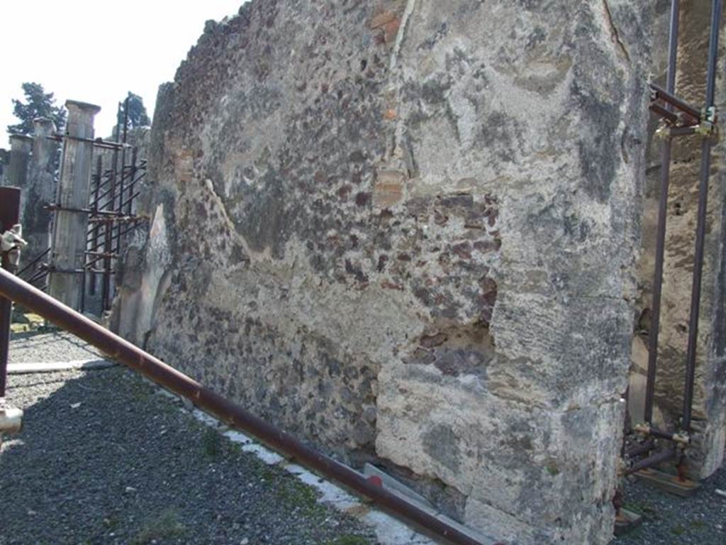 VIII.4.15 Pompeii. March 2009. Room 6, west wall of tablinum.