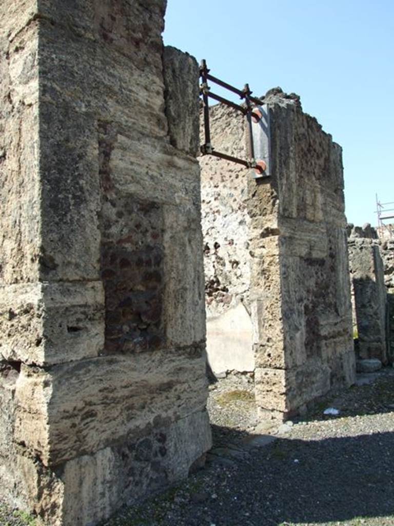 VIII.4.15 Pompeii. March 2009. Doorway to room 9, cubiculum.