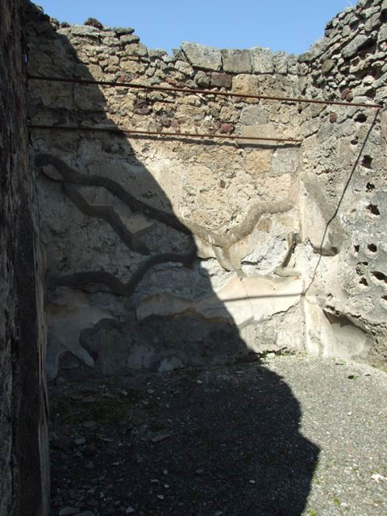 VIII.4.15 Pompeii. March 2009. Room 12. Triclinium. North wall.