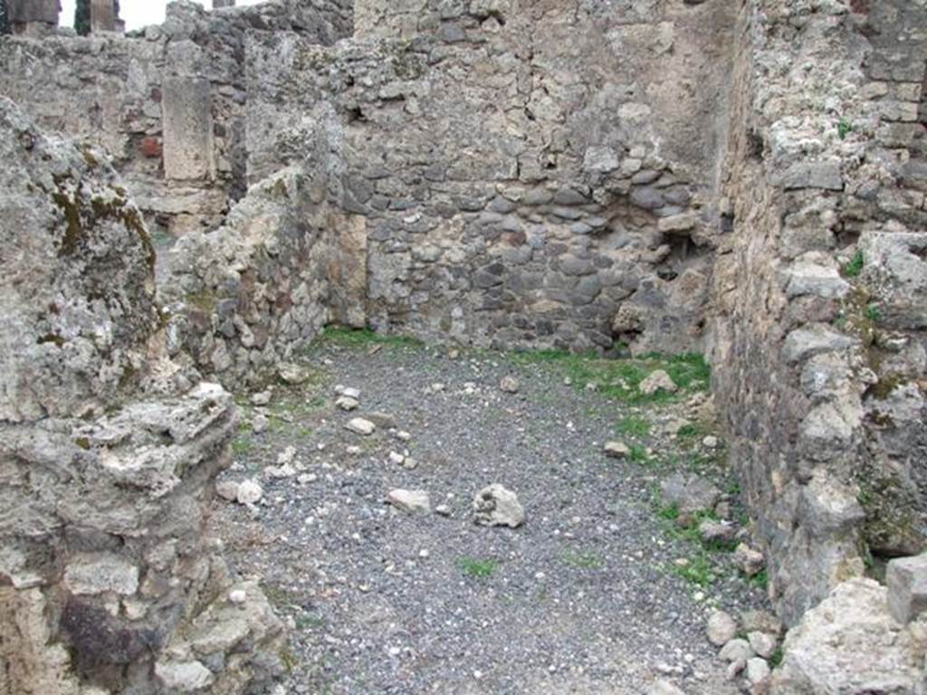 VIII.4.22 Pompeii. Shop and rooms. December 2007. Room on north side at rear.