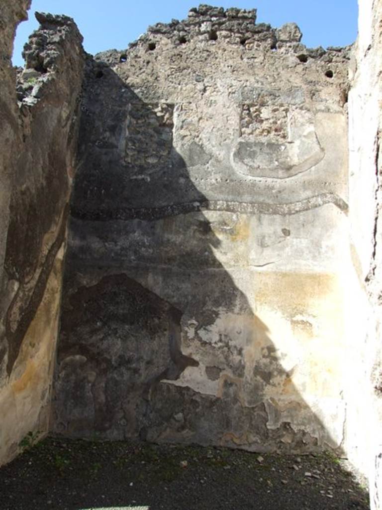 VIII.5.2 Pompeii. March 2009. Room 4. Cubiculum. West wall.
