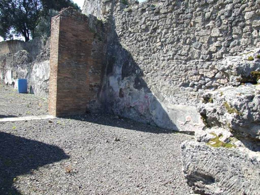 VIII.5.2 Pompeii. March 2009. Room 6. West wall.
