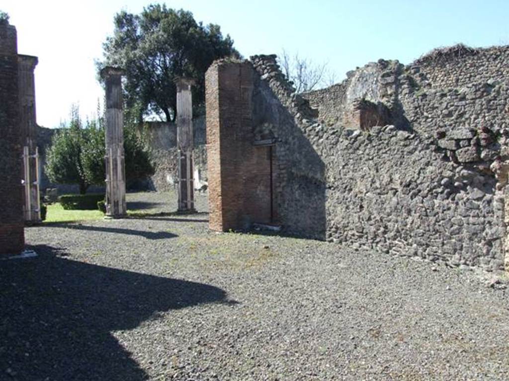 VIII.5.2 Pompeii. March 2009. Room 7. Tablinum. Looking south.