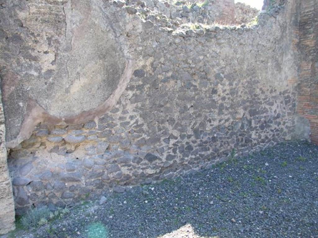VIII.5.2 Pompeii. March 2009. Room 7. Tablinum. East wall.